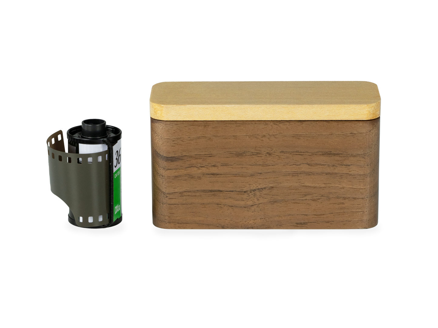 Wood Film Case for 3 Rolls