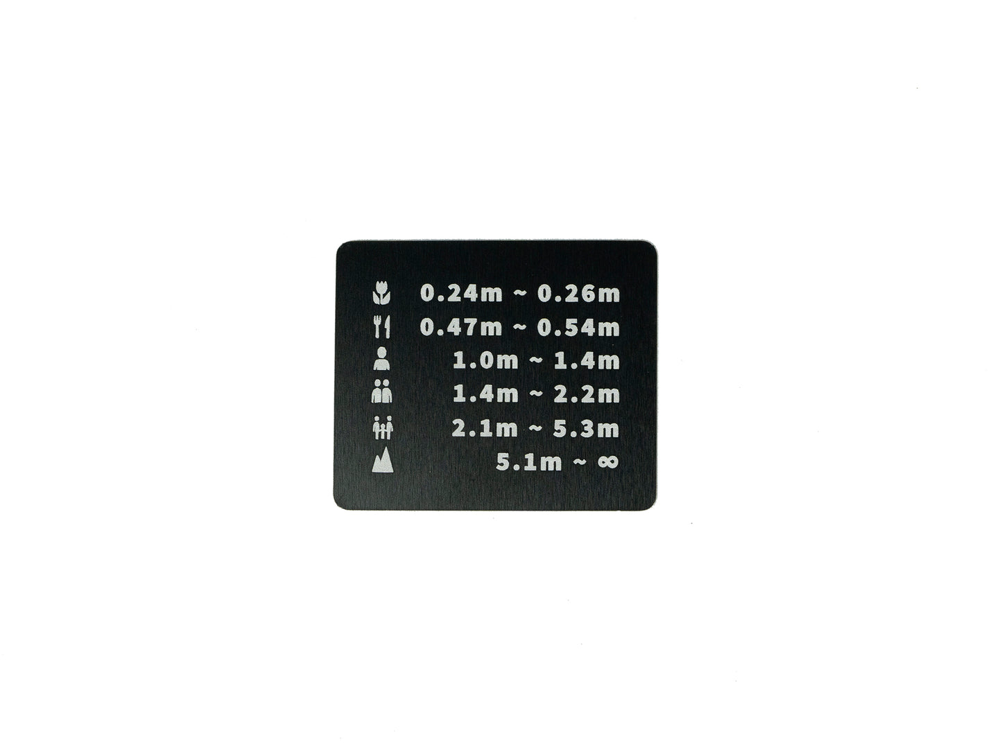 Pentax 17 - Focus Guide Card(Aluminum alloy)